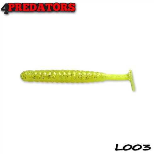 Shad 4Predators Worm Shad Laminat 8cm, culoare 003 - 6 buc/plic