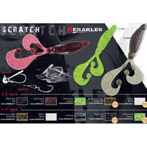 Grub Colmic Herakles Scratch JR 8.9cm Watermelon Red FLK