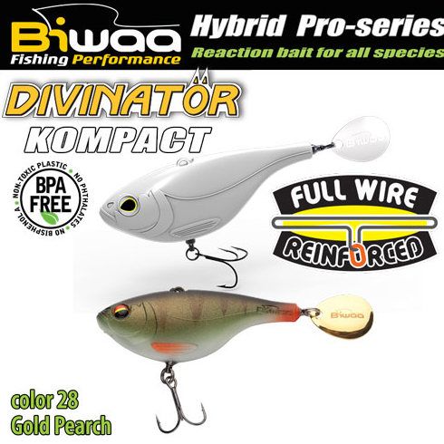 Shad Biwaa Divinator Kompact 5cm/20g, culoare Gold Perch