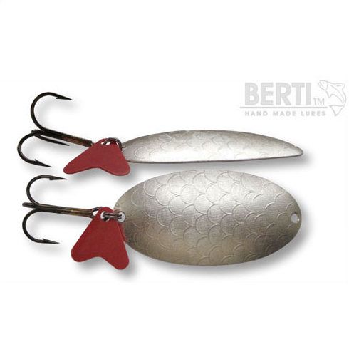 Lingura oscilanta Bertilure Tzack Nr.3, amprenta Solzi, culoare Silver, 11g