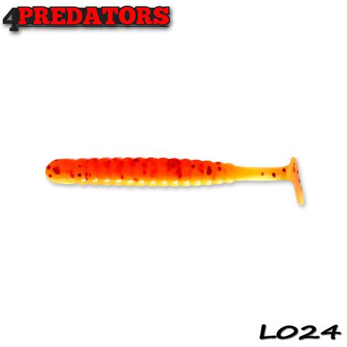 Shad 4Predators Worm Shad Laminat 8cm, culoare 024 - 6 buc/plic