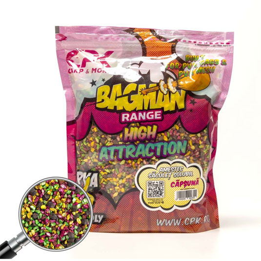 Amestec saculet solubil CPK Bagman High Attraction 800g, Capsuna