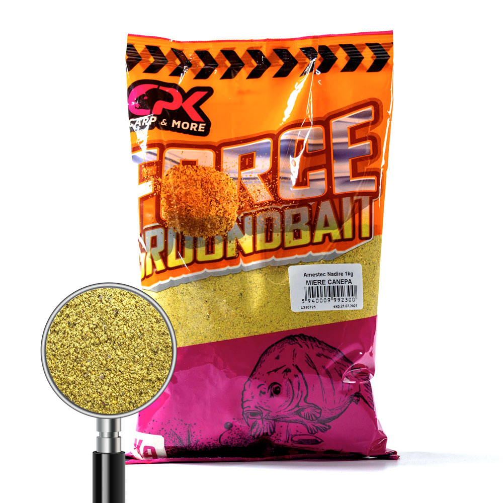 Nada CPK Force Groundbait Miere si Canepa 1 Kg