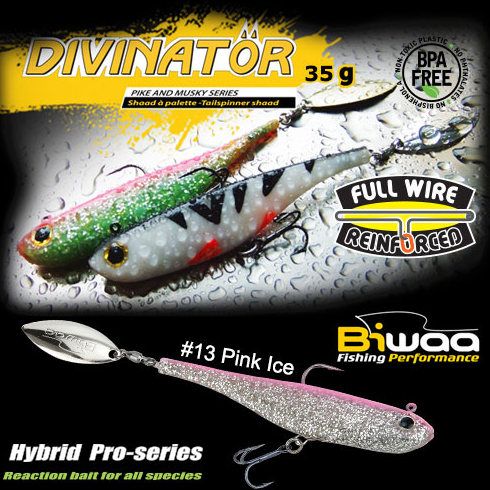 Shad Biwaa Divinator Medium 18cm/35g, culoare Pink Ice