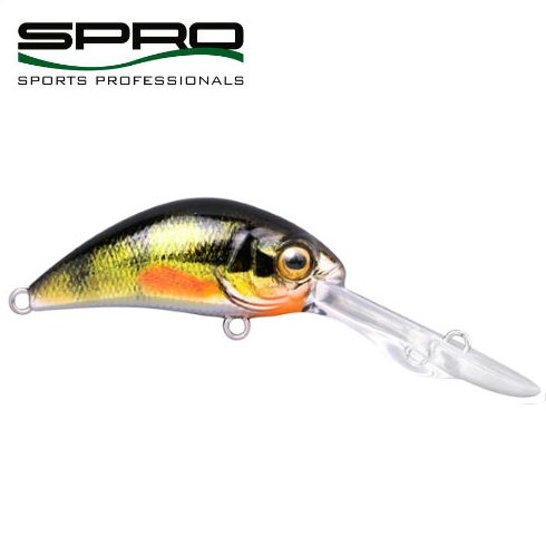 Vobler Spro Ikiru DD Baby Crank 4cm/3g Chrome Green Perch