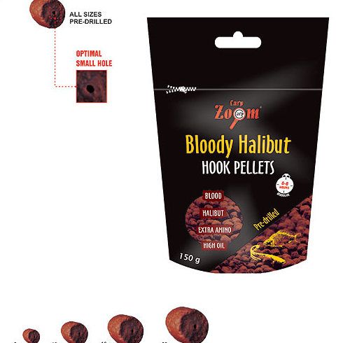 Pelete Carp Zoom Bloody Halibut Hook Pellets 20mm