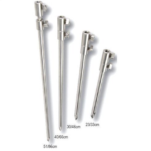 Suport lanseta telescopic Carp Spirit Inox 300 QR Bora Point Bankstick 23-33cm