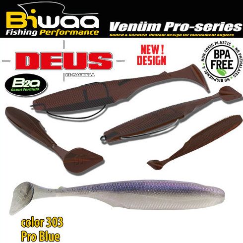 Shad Biwaa Deus 5.1cm, culoare 303 Pro Blue