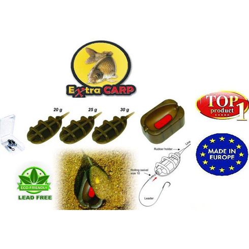 Momitor Extra Carp Method Feeder 20gr,25gr,30gr 3+1 Set