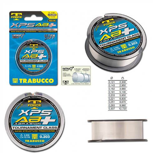 Fir monofilament Trabucco TF XPS Abrasion Plus 0,12mm/2,30kg/150m