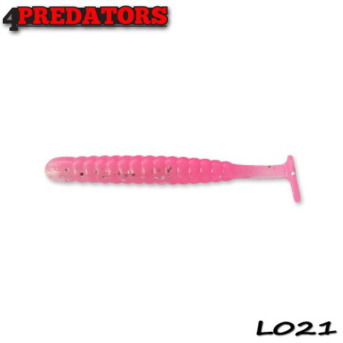 Shad 4Predators Worm Shad Laminat 8cm, culoare 021 - 6 buc/plic