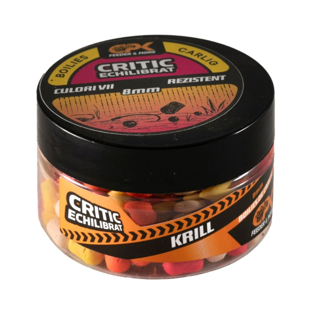Boilies CPK pentru carlig Feeder Critic Echilibrate Krill 8mm