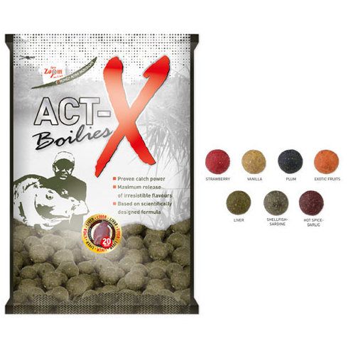 Boilies Carp Zoom Act-X Shellfish 20mm, 800gr