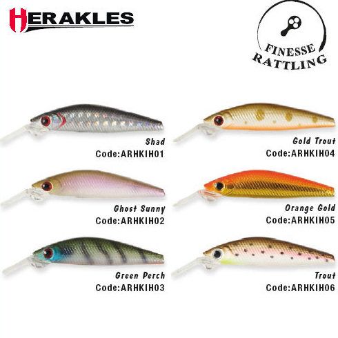 Vobler Colmic Herakles Finger 50F 5cm/2.5g, culoare Orange Gold