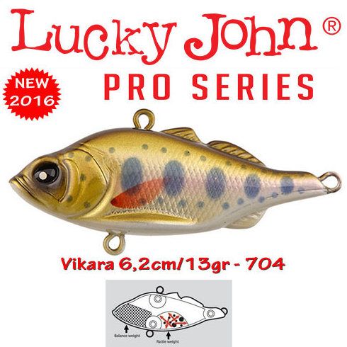 Vobler Lucky John Vikara 6.2cm, culoare 704