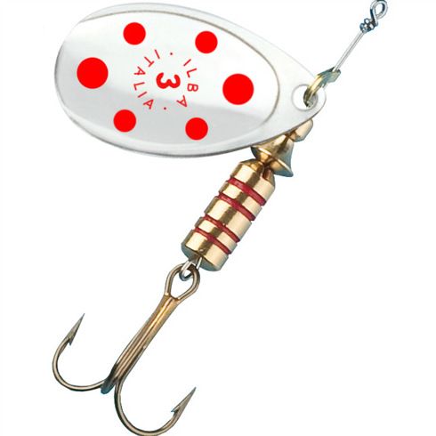 Lingura rotativa Ilba Tondo Nr.5, Silver/Red, 13g