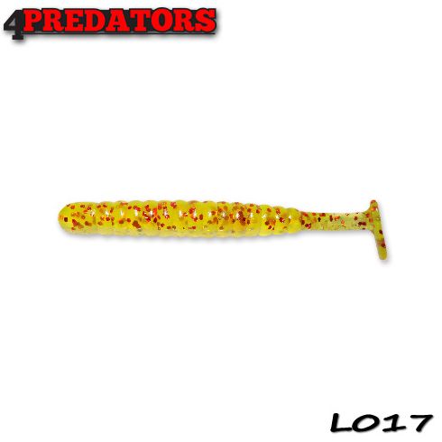 Shad 4Predators Worm Shad Laminat 8cm, culoare 017 - 6 buc/plic