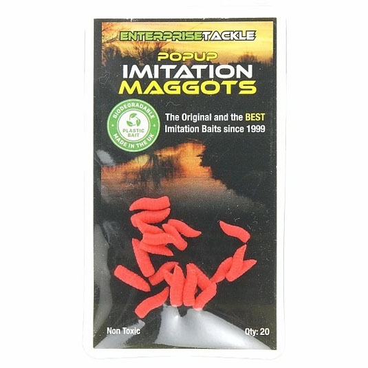 Viermi artificiali Enterprise Tackle Imitation Maggots - Red