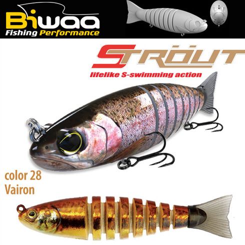 Swimbait Biwaa Strout 9cm/8g, culoare Vairon