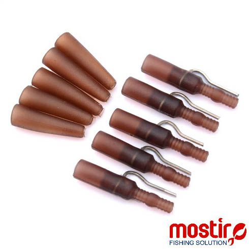 Mostiro Leadclip Inox + Tailrubber Brown