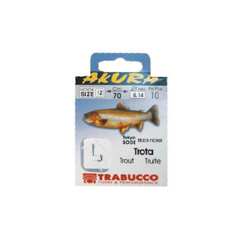 Carlige Trabucco Akura Trout Legate nr.2 - Fir 0.25mm