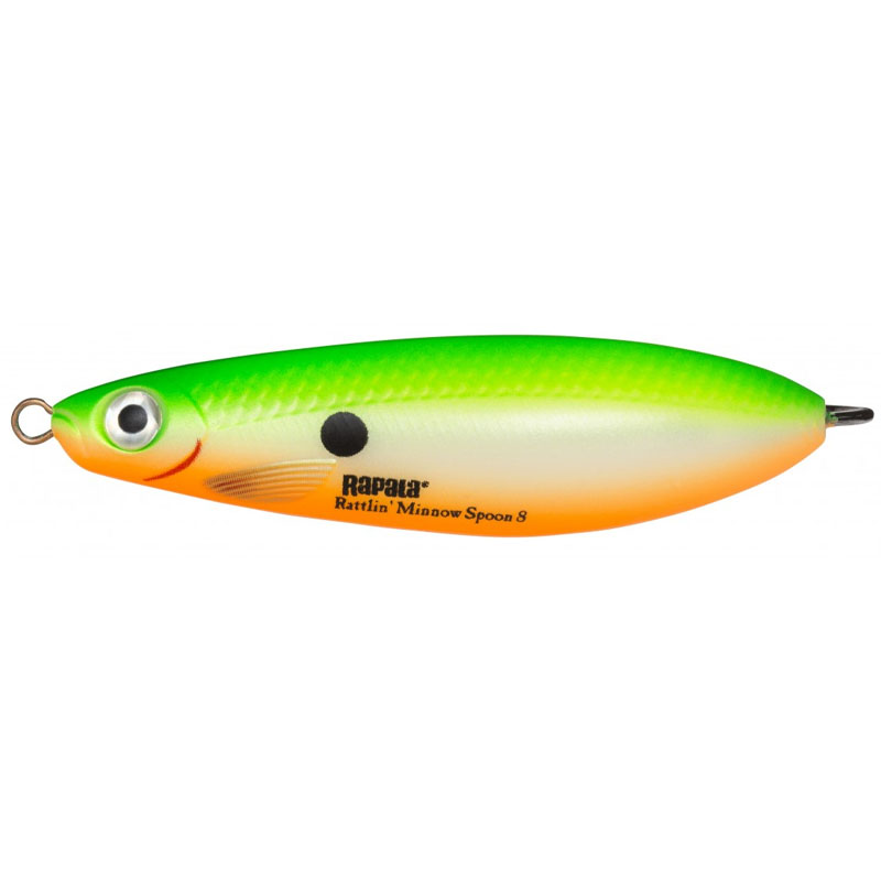 Lingura oscilanta Rapala antibradis Rattlin Minnow Spoon 8cm/16g, culoare GSU