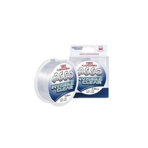 Fir fluorocarbon Asso Invisible Clear 0.17mm/2.3kg/50m
