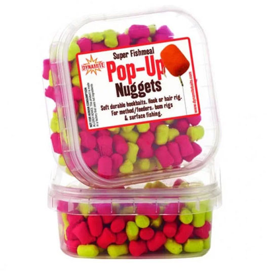 Nuggets Dynamite Baits Super Fishmeal Pop-up - Yellow/Red
