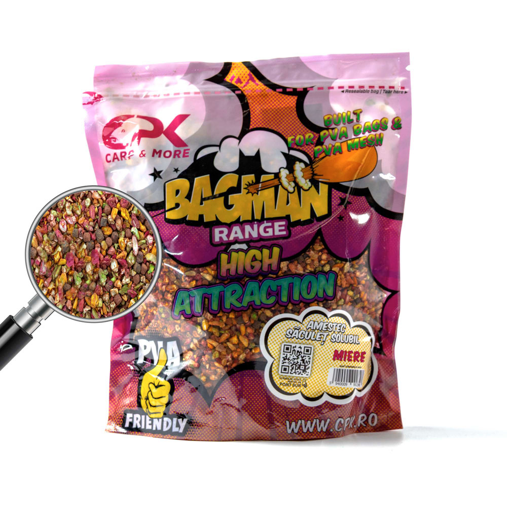Amestec saculet solubil CPK Bagman High Attraction 800g, Miere