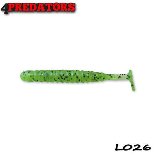 Shad 4Predators Worm Shad Laminat 8cm, culoare 026 - 6 buc/plic