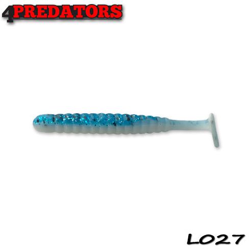 Shad 4Predators Worm Shad Laminat 8cm, culoare 027 - 6 buc/plic