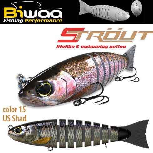 Swimbait Biwaa Strout 16cm/52g, culoare US Shad
