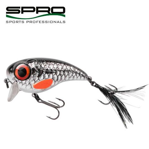 Vobler Spro Fat Iris Slow Floating 6cm/17g, culoare Shining Roach