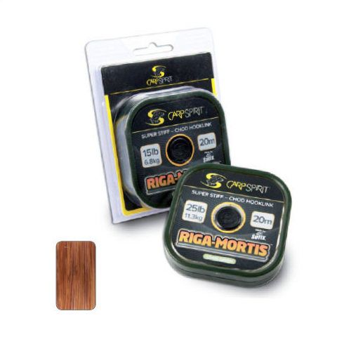 Fir monofilament Carp Spirit Riga Mortis 15lb/20m Lo-Vis Brown