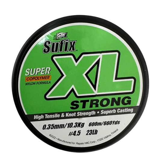 Fir monofilament Sufix XL Strong 0.35mm/23lb/600m Neon Yellow