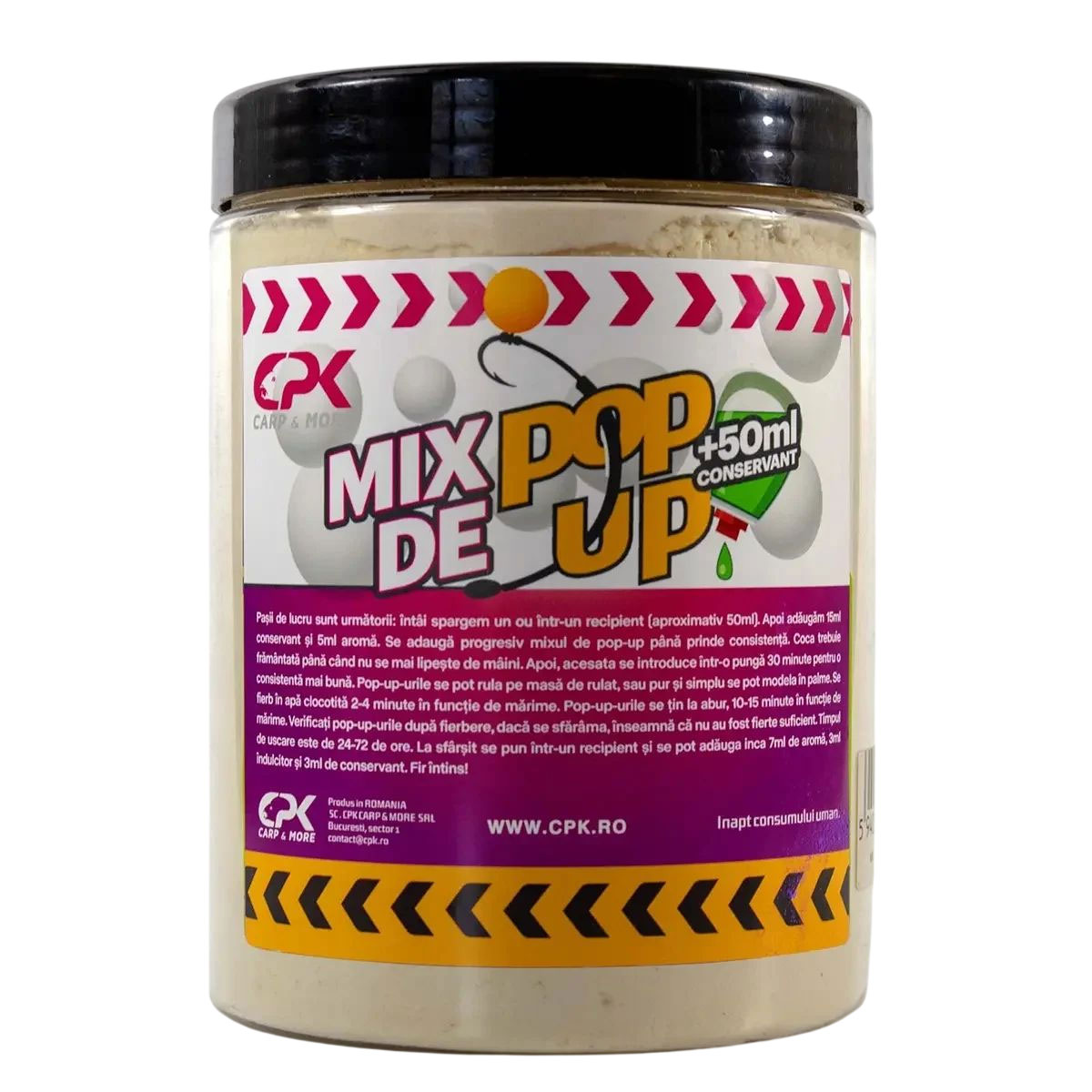 Mix boilies CPK Pop-Up Natur + 50ml Conservant