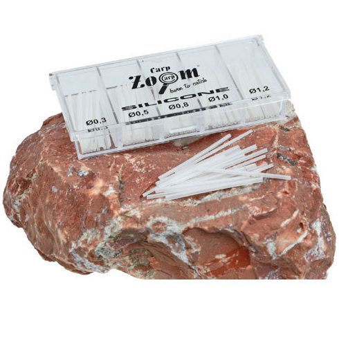 Tub silicon Carp Zoom transparent set 0.3/0.5/0.8/1.0/1.2mm