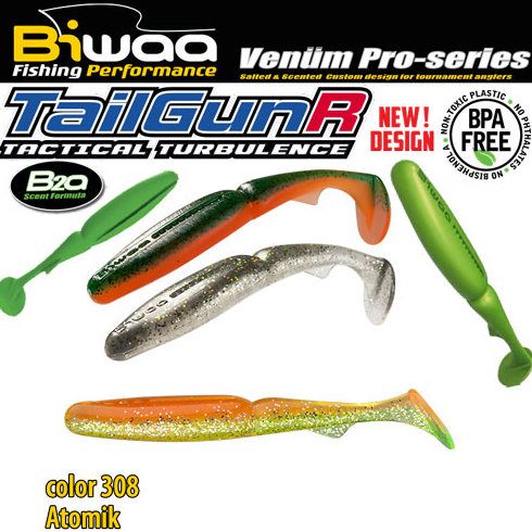 Shad Biwaa TailGunr Swimbait 9cm, culoare Atomic