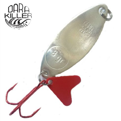 Lingura oscilanta Dara Killer Frunza 4D, culoare Argintata, 8g