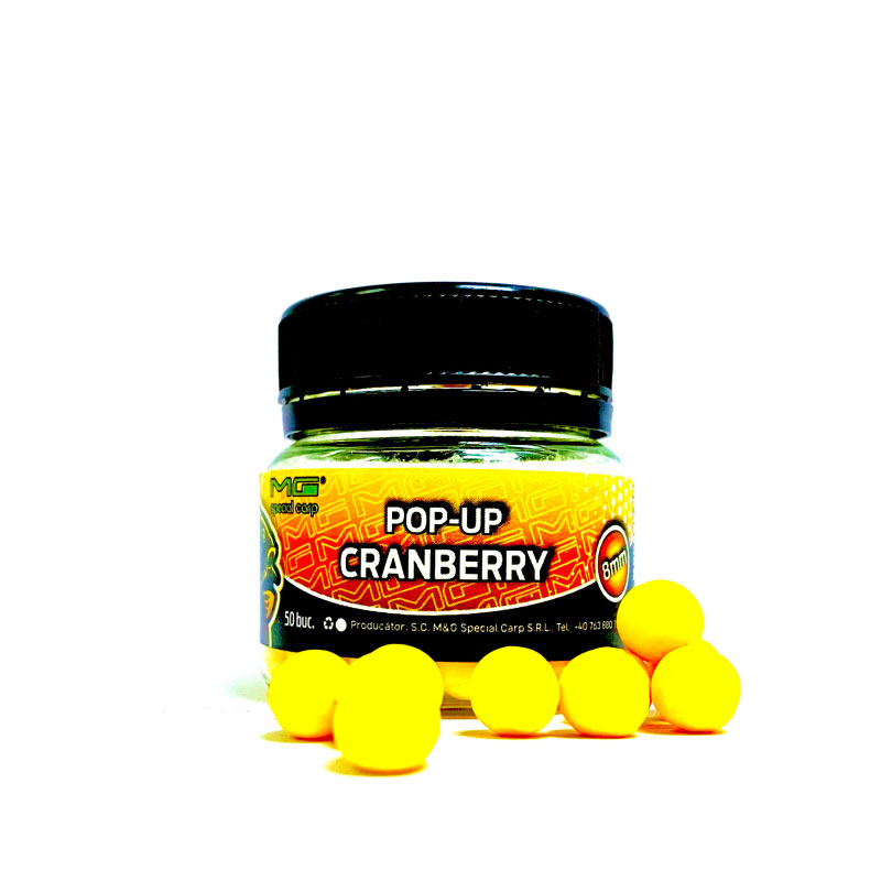 Boilies MG Special Carp Pop-Up 8mm Cranberry