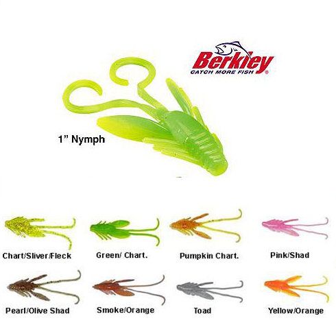 Creatura Berkley PowerBait Power Nymph 3cm, culoare Pearl Olive Shad