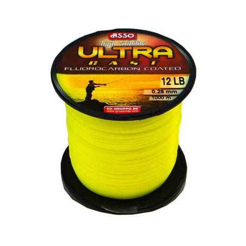 Fir monofilament Asso Ultra Cast Galben Fluo 0.32mm/12.3Kg/1000m