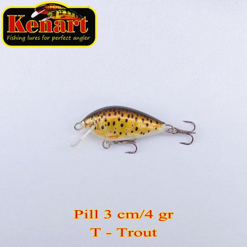 Vobler Kenart Pill S 3cm, culoare T