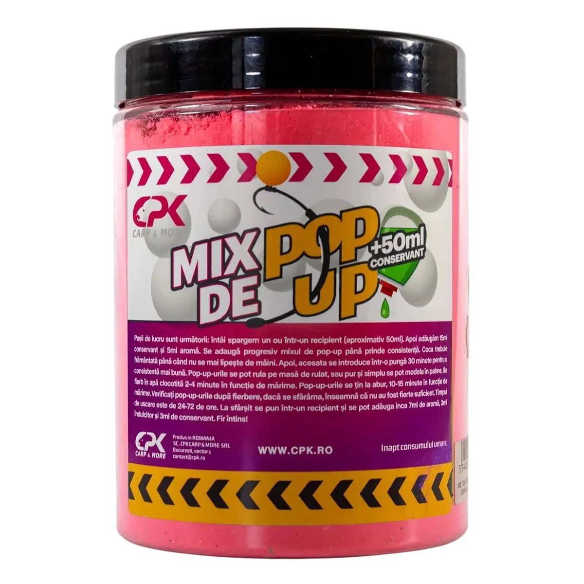 Mix boilies CPK Pop-Up Roz + 50ml Conservant