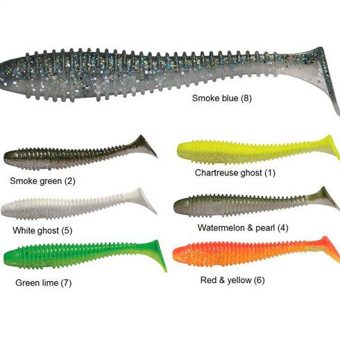 Shad Rapture Swing Shad 3.8'' - Flame Red&Yellow