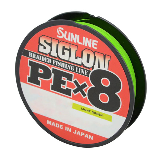 Fir textil Sunline Siglon PE X8 Light Green 0.121mm/8lb/150m