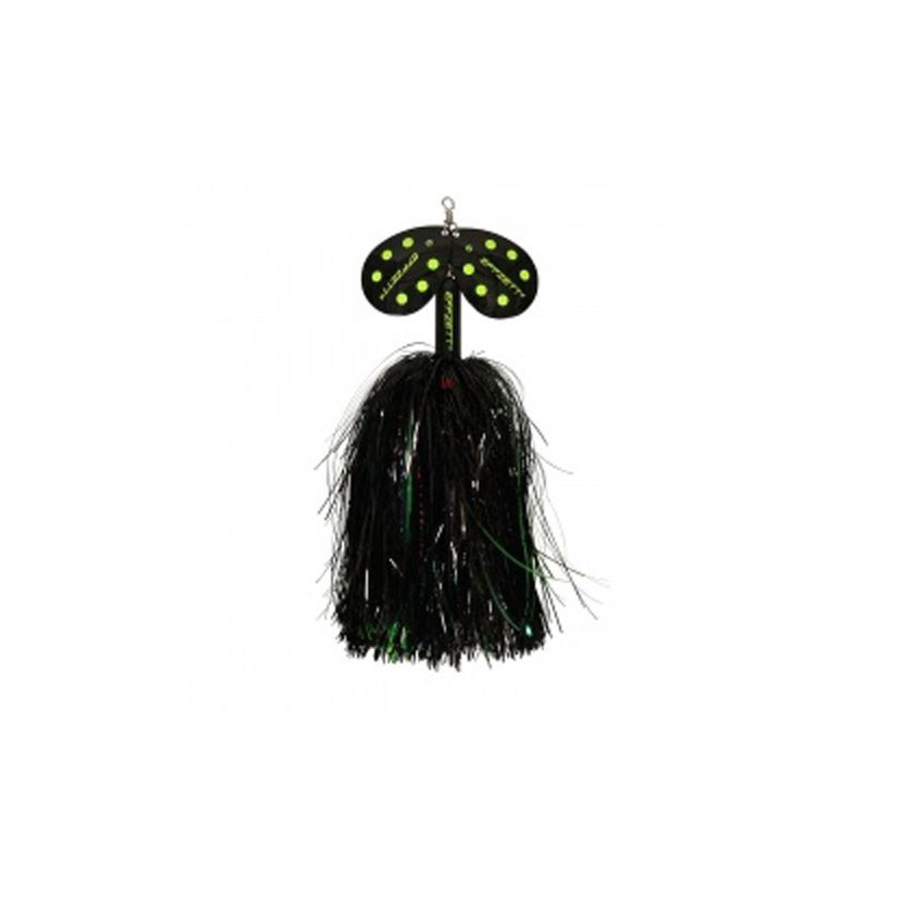 Lingura rotativa D.A.M Effzett Pike Rattlin nr.6/40g, culoare Black Demon