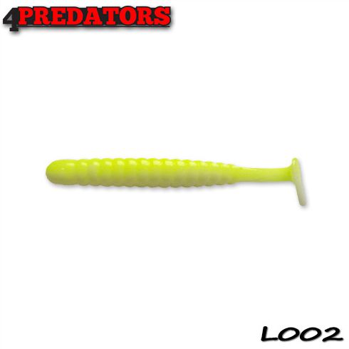 Shad 4Predators Worm Shad Laminat 8cm, culoare 002 - 6 buc/plic