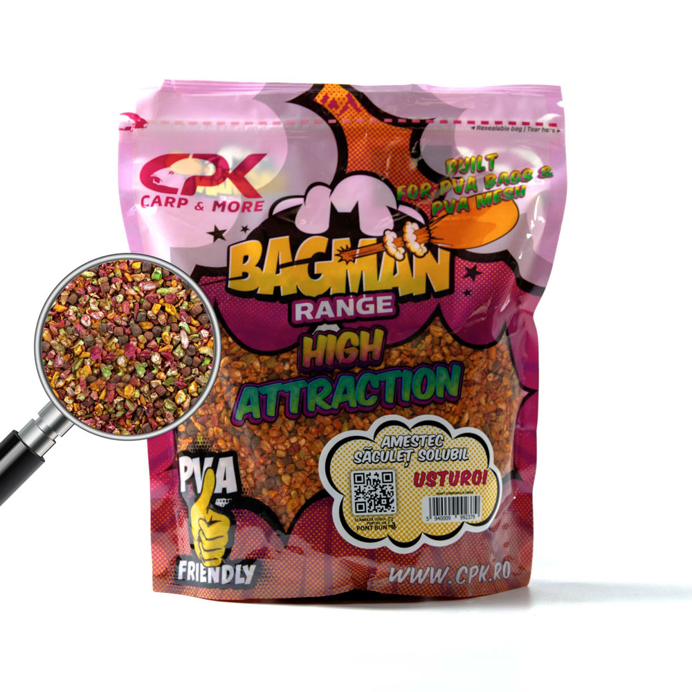 Amestec saculet solubil CPK Bagman High Attraction 800g, Usturoi