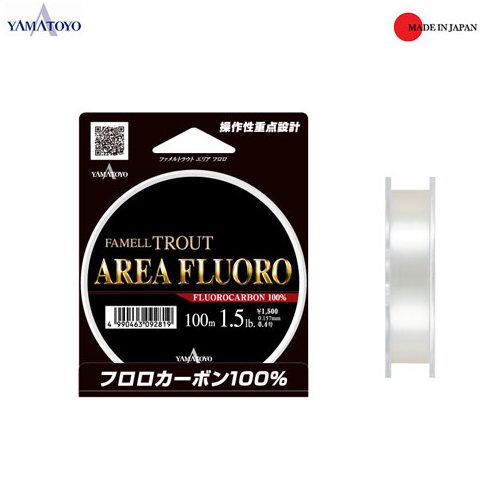 Fir fluorocarbon Yamatoyo Famell Trout Area Fluoro 0.092mm/1.2lb/100m